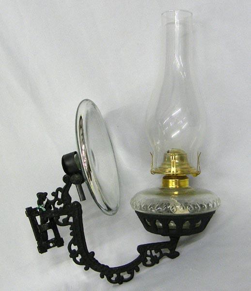 Wall Mounted Kerosene Lamp With Glass Reflector