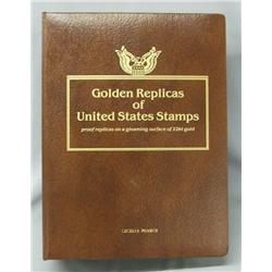 Golden Replicas Of US Stamps 22kt Gold Surface