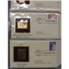 Image 2 : Golden Replicas Of US Stamps 22kt Gold Surface