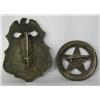 Image 2 : 2 Reproduction Badges Pony Express & Sheriff