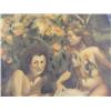 Image 2 : Large Original Painting Oil On Canvas of 2 Women