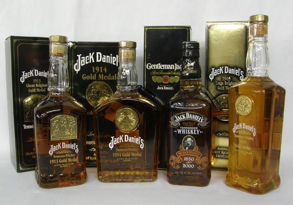 4 Collector's Lmtd Edition Jack Daniel's Bottles