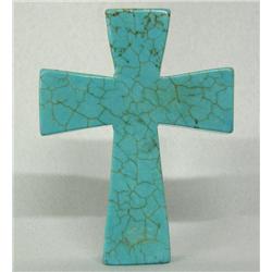 Navajo Turquoise Cross Pendant