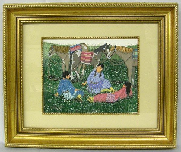 Original Gouache Painting By artist Virginia Stroud