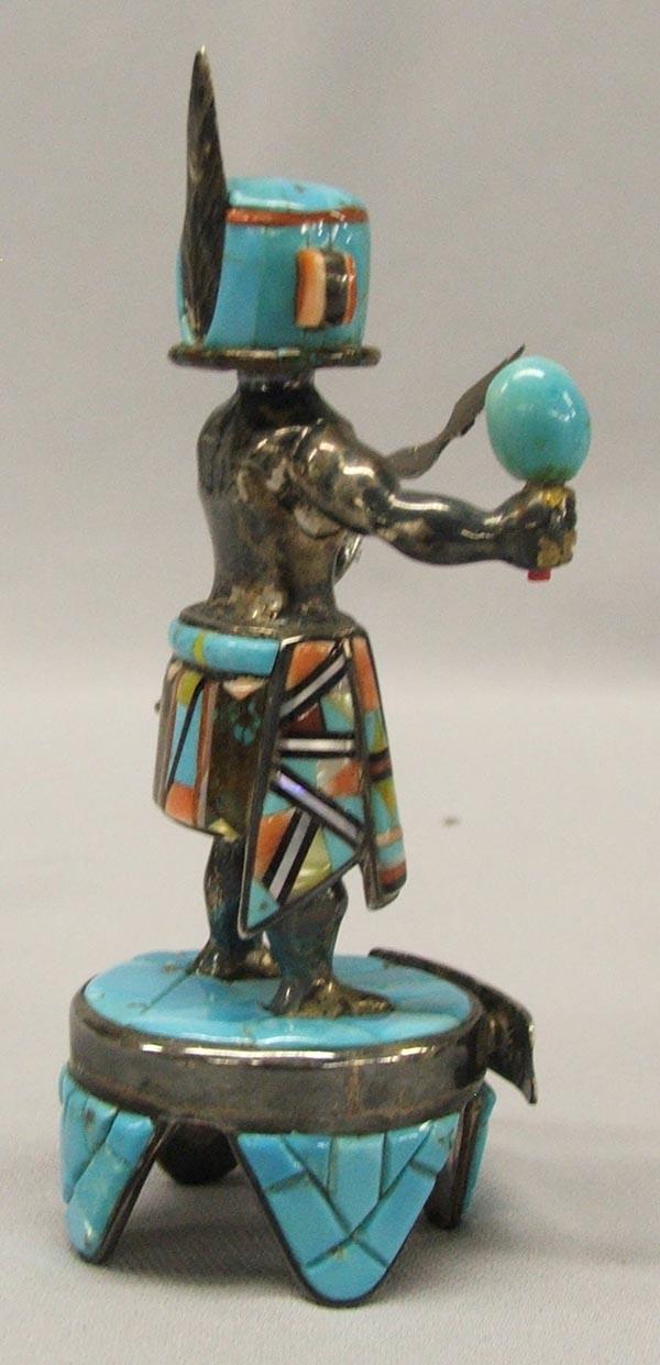 Zuni Sculpture Rabbit Stick Kachina Hallmarked