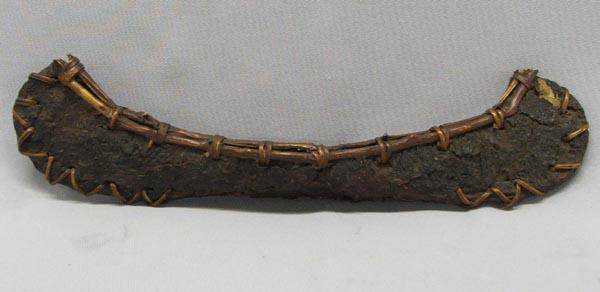 antique iroquois birch bark canoe