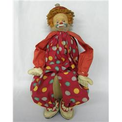 Vintage Cloth Clown Doll