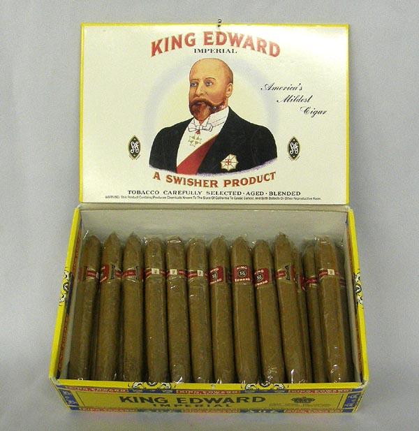 King Edward Swisher Cigar Box & Cigars