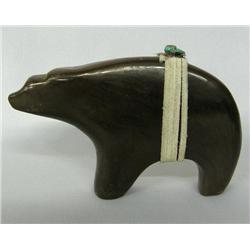 Isleta Pueblo Pottery Bear Fetish Signed