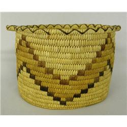 Papago Woven Basket With Handles