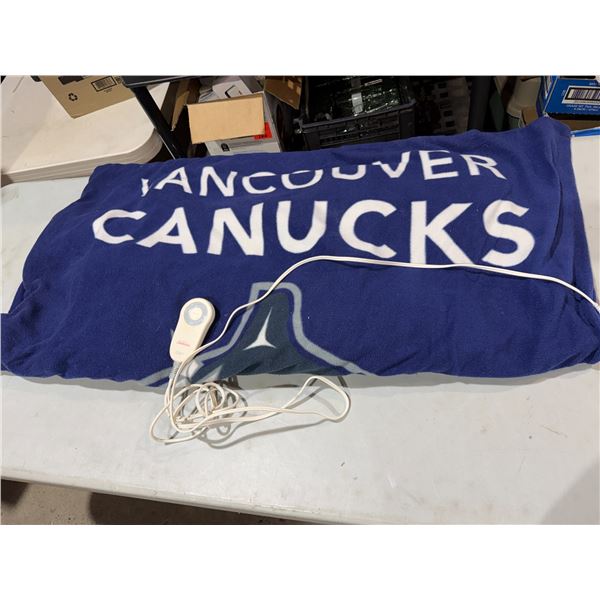 Vancouver Canucks heated blanket