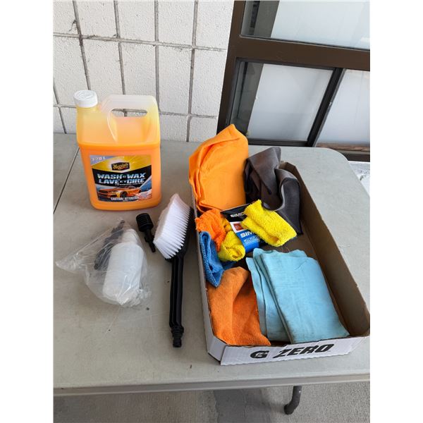 Vehicle washing items