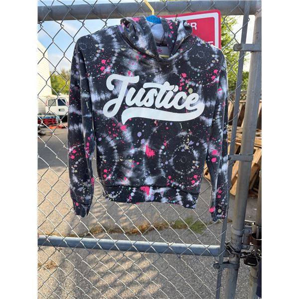 Justice hoodie, youth, size large