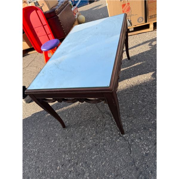 Antique mirrored Table 33" x 19" x 17" tall