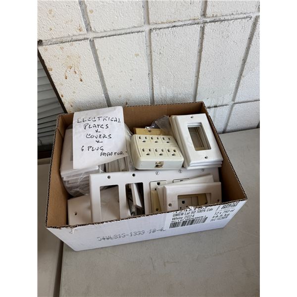 Electrical plates covers and plug adapters