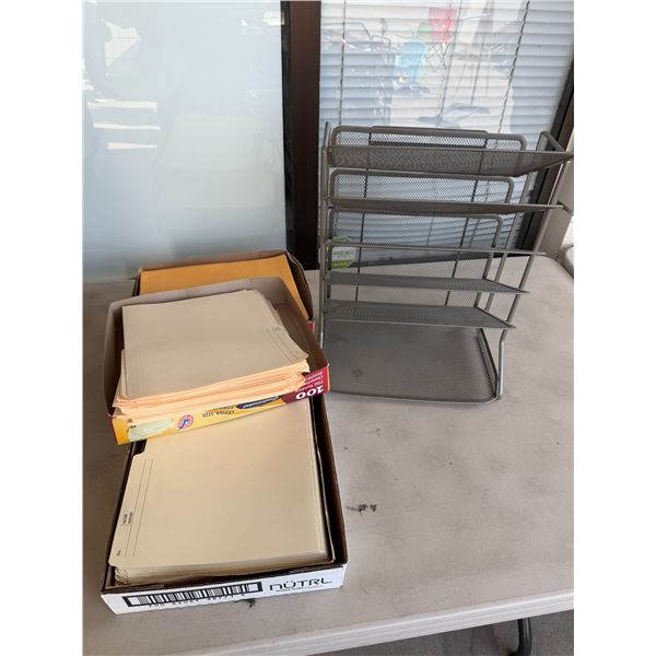 Envelopes file folders and organize