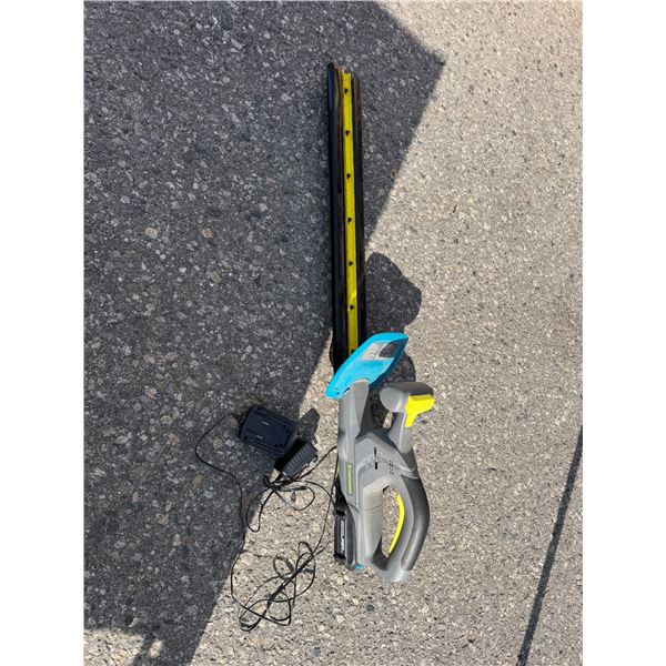 Yardwork, hedge trimmer