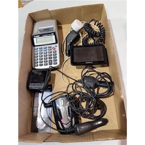 Calculator, radar detector, Garmin, etc.