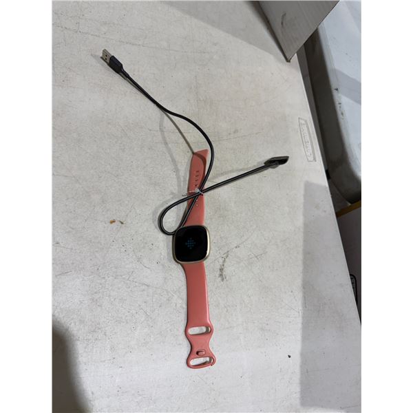 Fitbit watch with charger