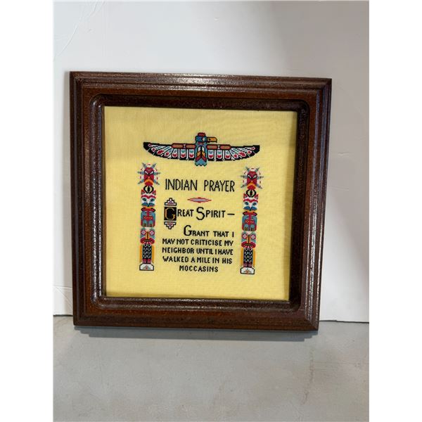 Indian prayer great spirit artwork 14.5 x 14.5