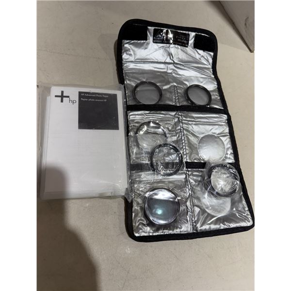 Lenses and photo paper