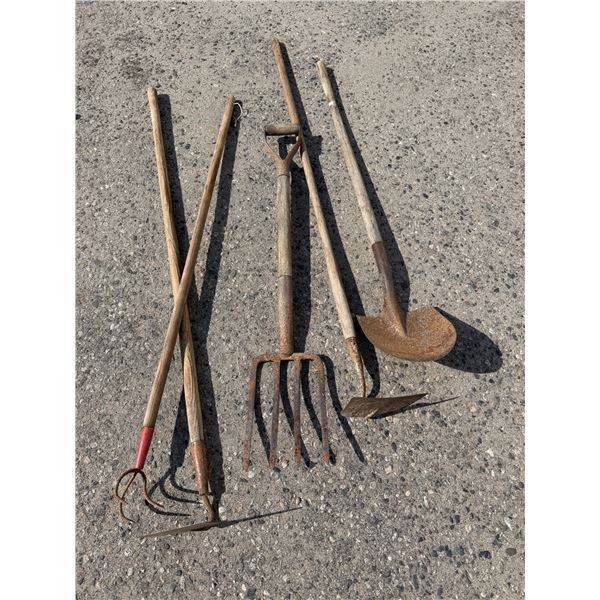 Assorted yard tools