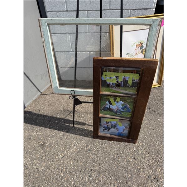 Glass window pane and glass window pane frame