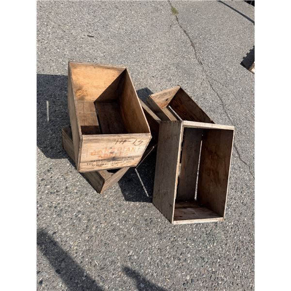 Wood crates