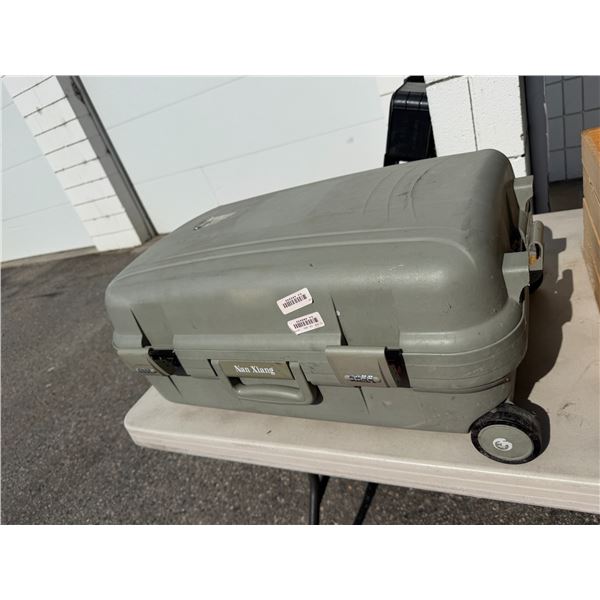 Hard shelled suitcase