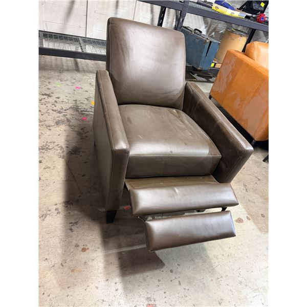 Leather recliner