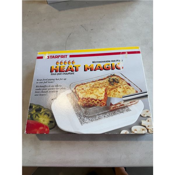 Magic heat microwavable hot plate