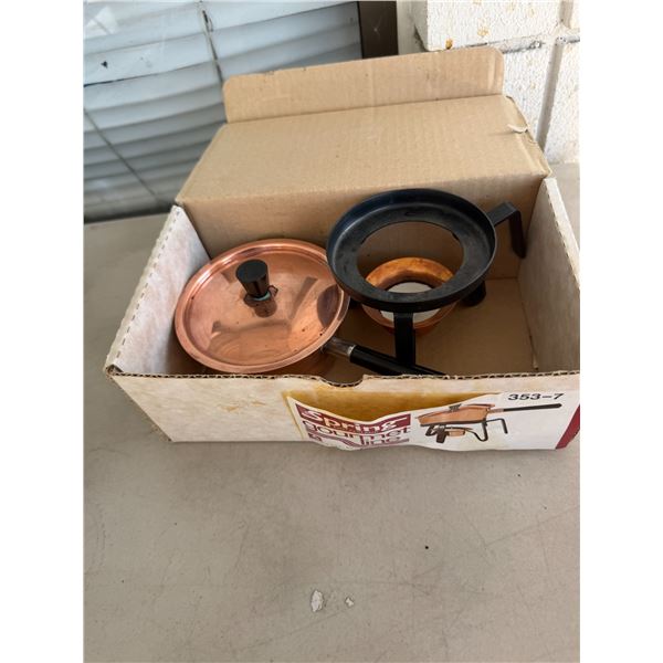 Copper heating dish