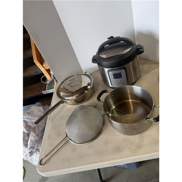 Insta pot and pots, etc.