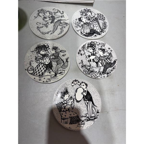 Months of love, Collector wall plates. BJORN.  WINBLAD Sweden