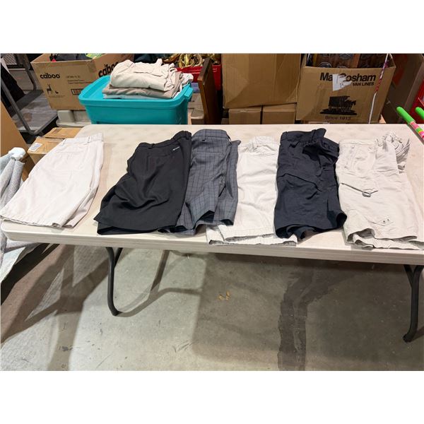 Five pairs of shorts size 36 one pair size 34