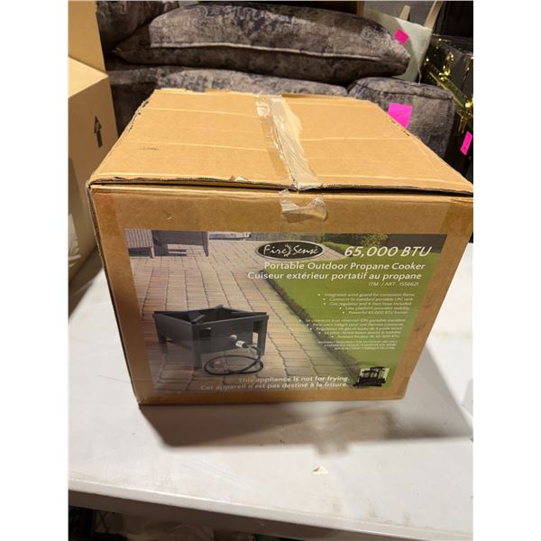 Portable outdoor propane cooker