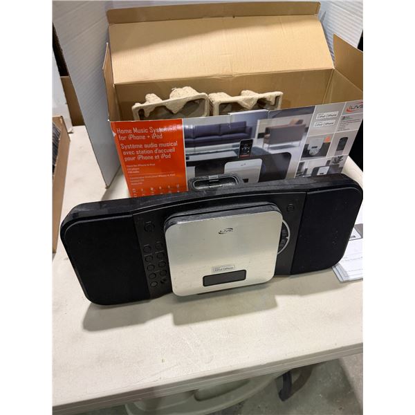 Home music system for iPhone and iPod