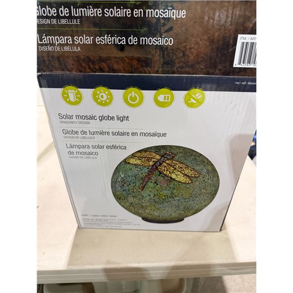 New solar mosaic globe light