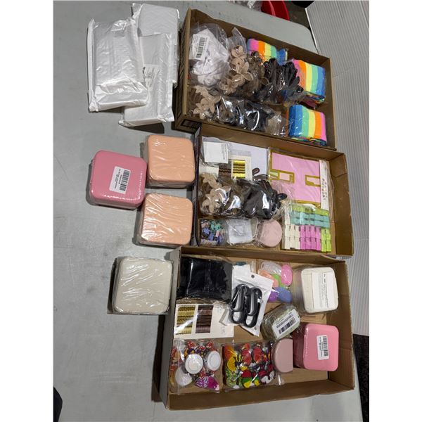 Health health and beauty items, and socks, hair clips, and jewelry case