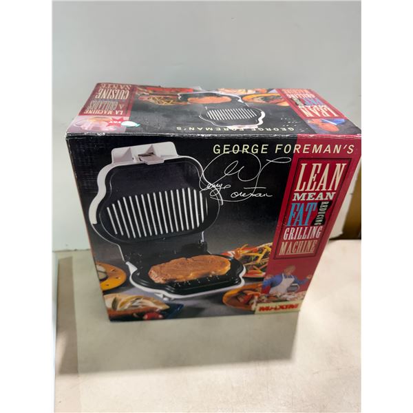 George Foreman's lean mean fat reducing grilling machine
