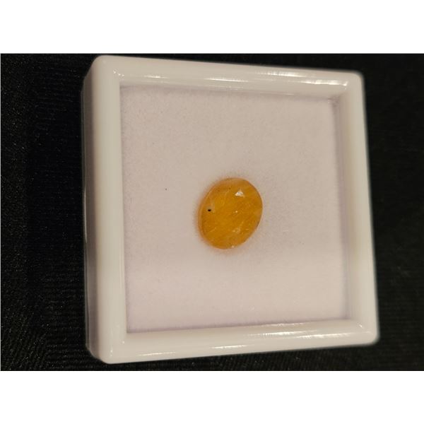 6.3ct Natural Yellow Sapphire - Retail $1380