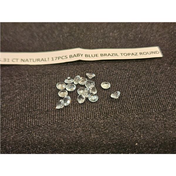 5.31ctw Natural Baby Blue Topaz
