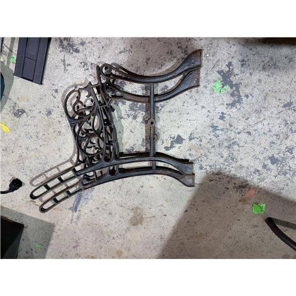 Pair of cast iron Bench ends