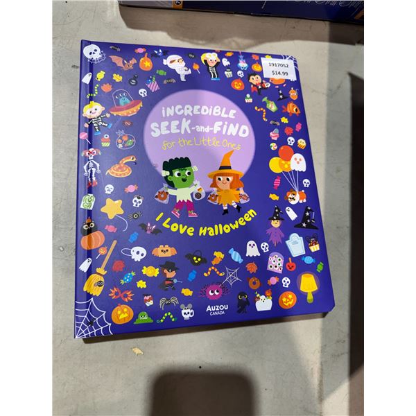 New incredible seek and find for little ones I love Halloween book