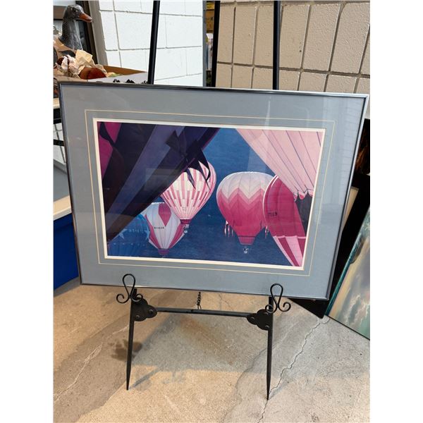 Hot air balloon welding, 26" x 19 1/2"