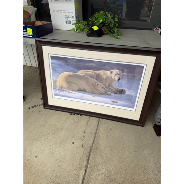 Ducks unlimited artwork polar bear repose, 44 1/2" x 30 1/2"