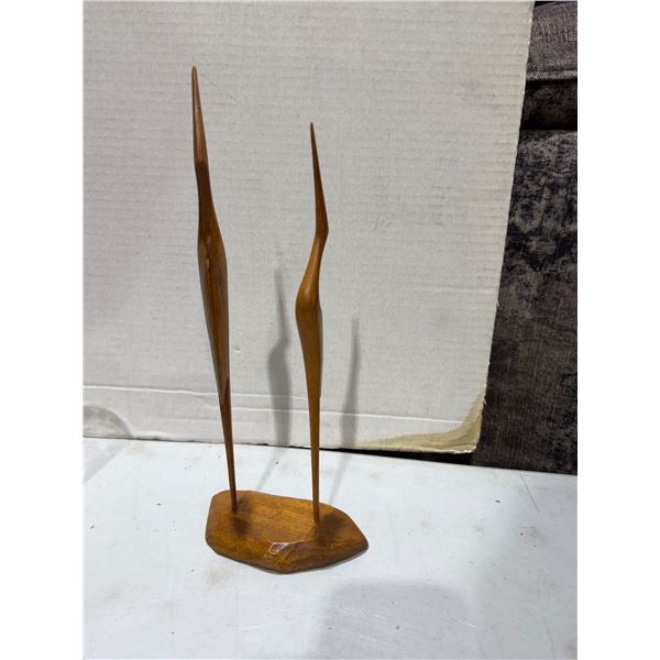 Bird carvings 13 inches tall