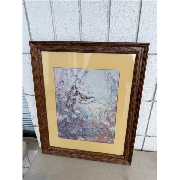 Bird artwork 17 1/2" x 21 1/2