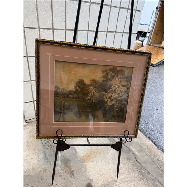 Antique framed artwork 22" x 19"
