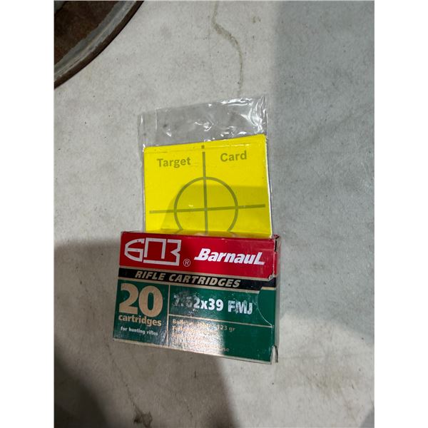 SKS Ammo 7.62x39 must have valid PAL with target cards